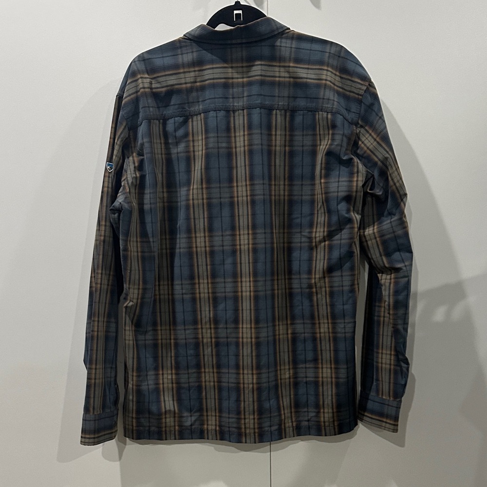 Kuhl Blue and Brown Plaid Shirt - Picture 3 of 3